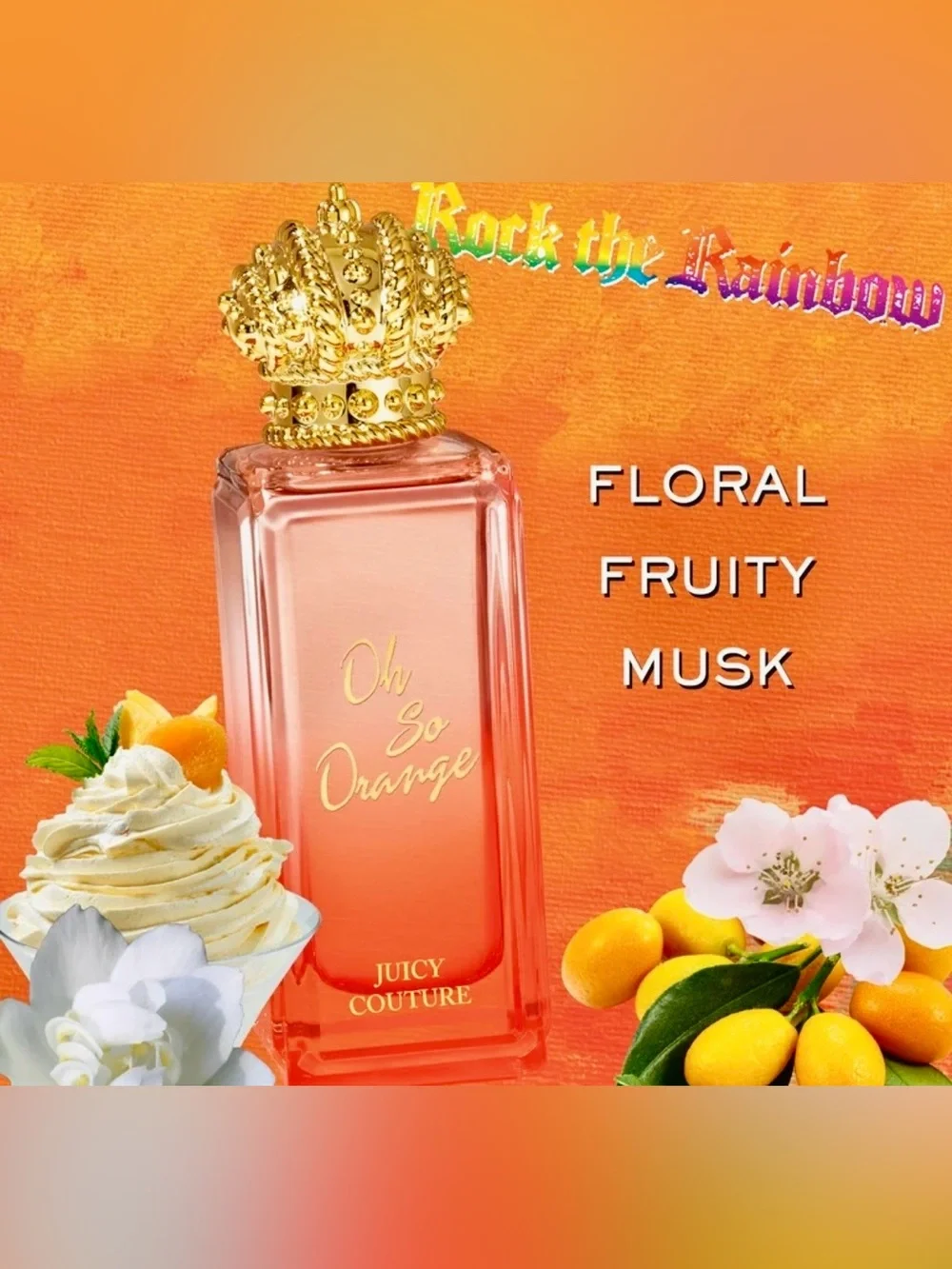 🍊 Juicy Couture Oh So Orange - Rock The Rainbow - Full Size 2.5 oz 🍊